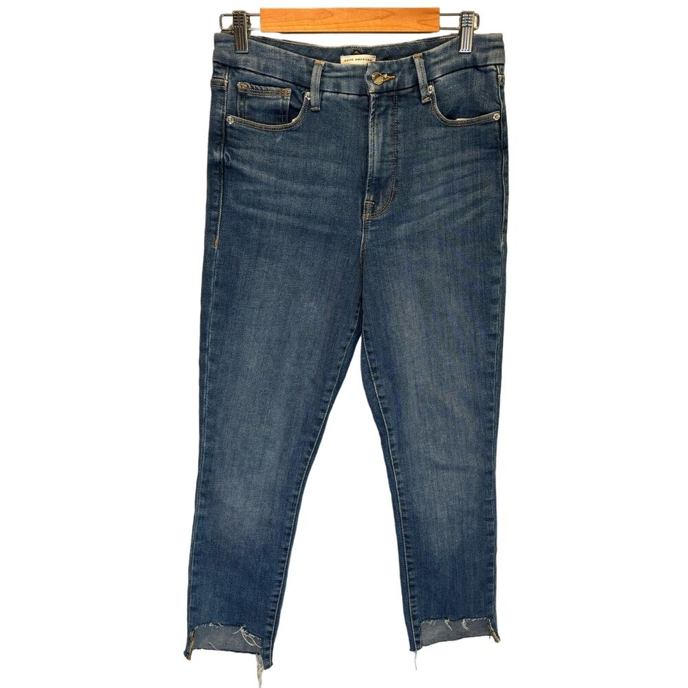 Good American Good Waist Slim Leg Jeans - size 6/28